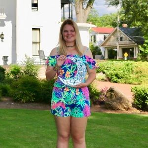 Lilly Pulitzer Romper. Indigo All Aglow